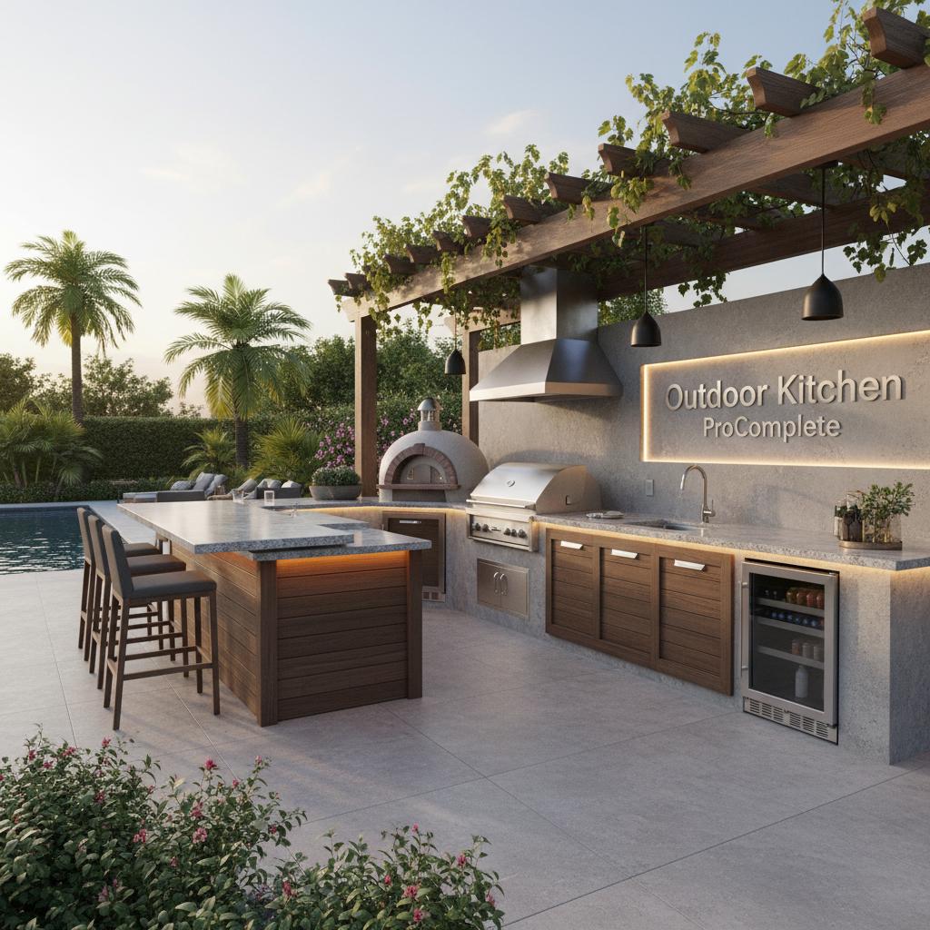 Luxury Outdoor Kitchen Installation